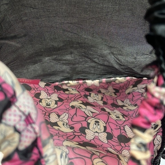 Disney Mini drawstring backpack and Lunch Box Pink Black - Picture 6 of 13